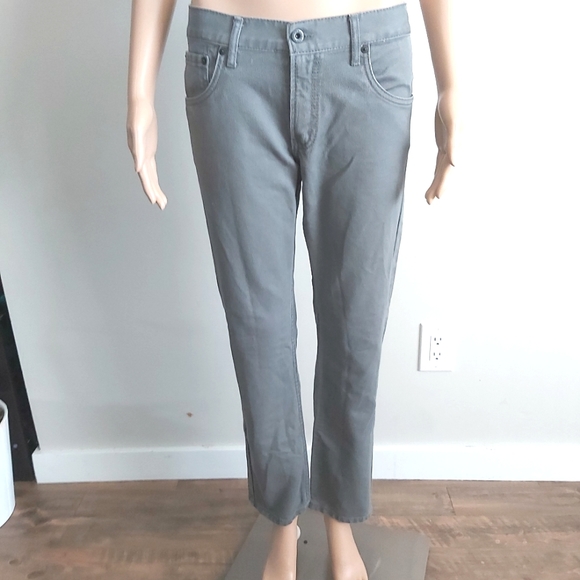 Levi's 513 gray corduroy slim straight mid rise jeans - Picture 2 of 14
